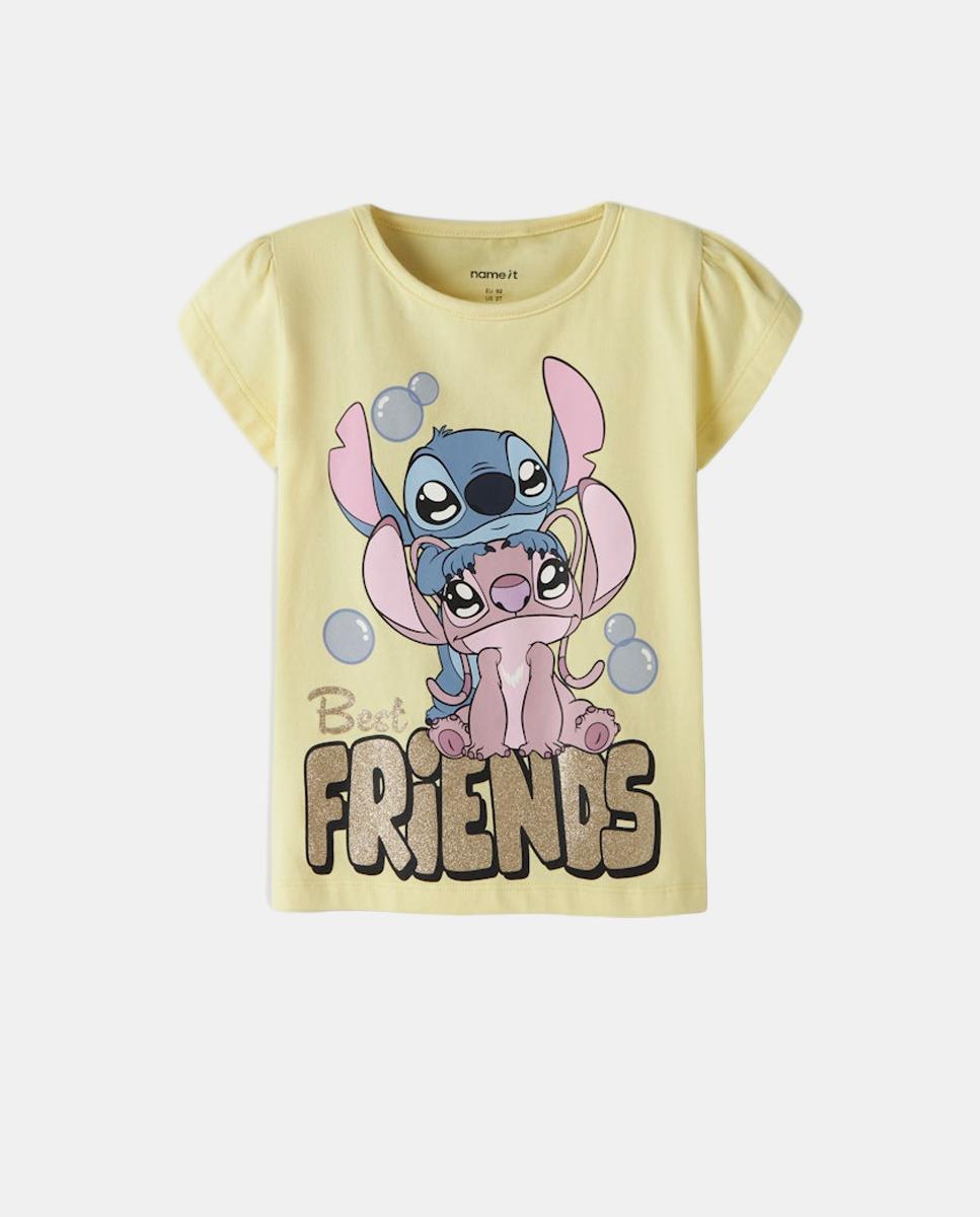 Camiseta de Stitch de niña - name it - Amarillo Amarillo-1