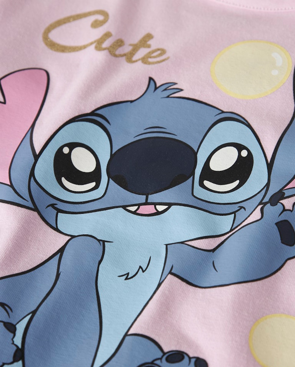 T-shirt de Stitch de Criança name it Rosa-3