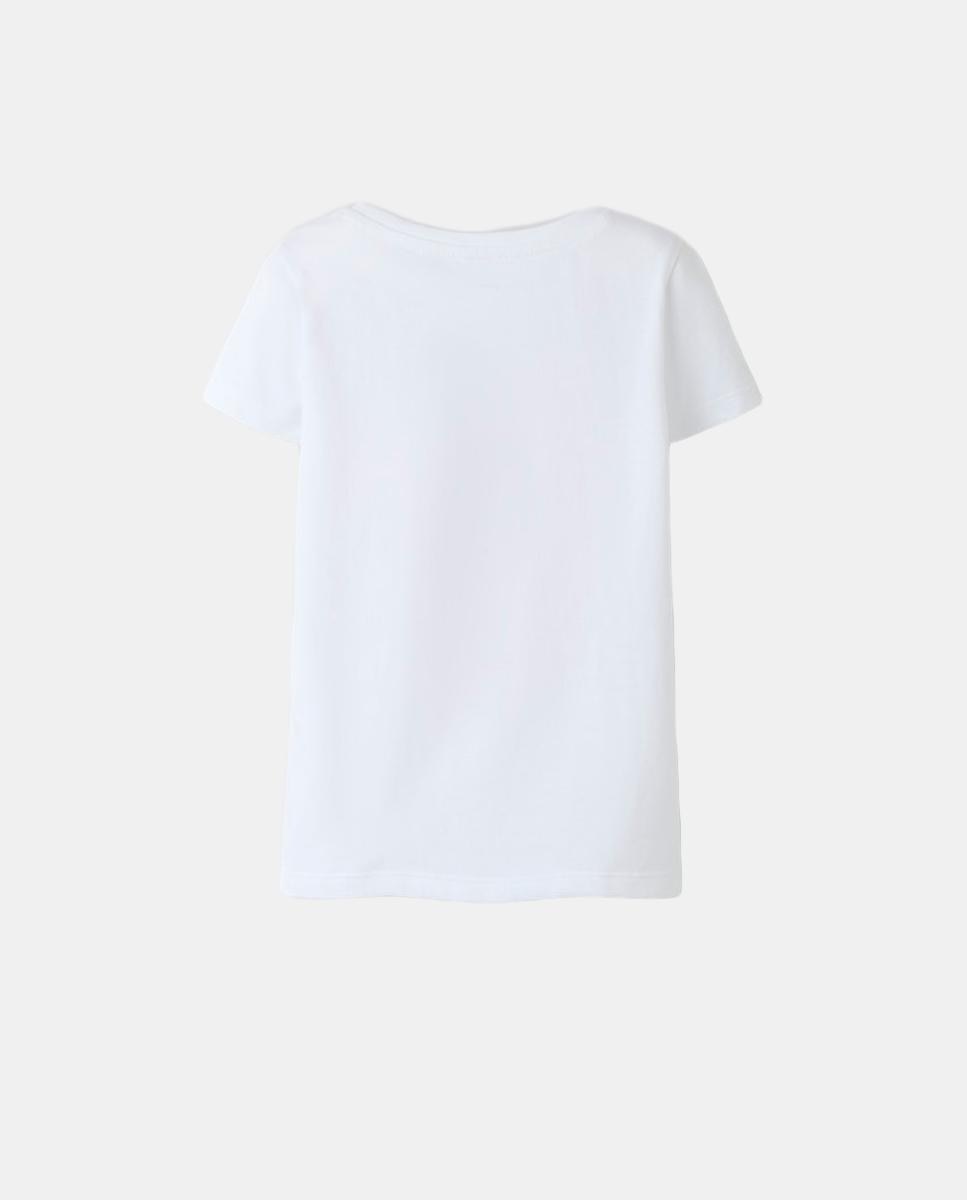 Camiseta de manga corta de niña - name it - Blanco Blanco-3