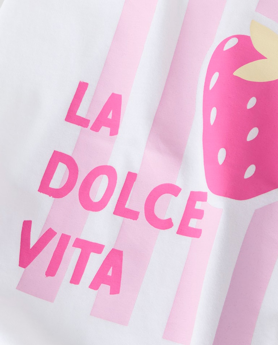 Camiseta de manga corta de niña - name it - Blanco Blanco-4