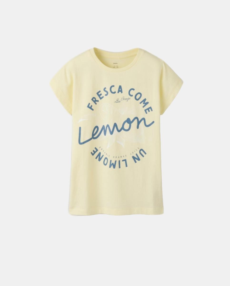 Camiseta de manga corta de niña - name it - Amarillo Amarillo-2