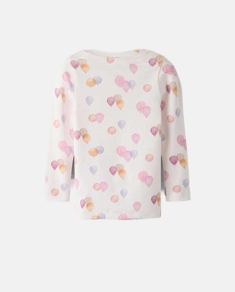 T-Shirt com Detalhe de Balão name it Bege-3