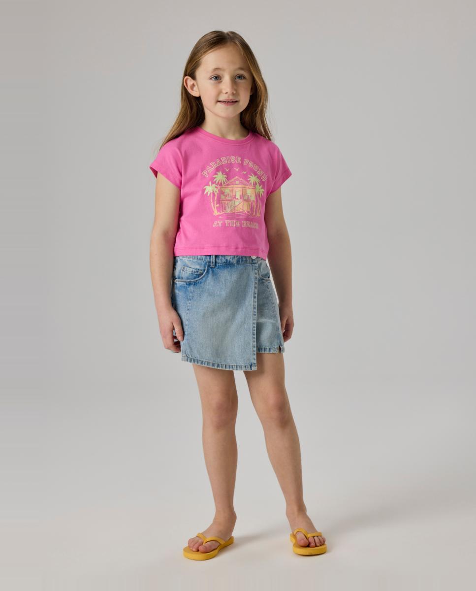 T-shirt Crop Top de Criança name it Rosa-2