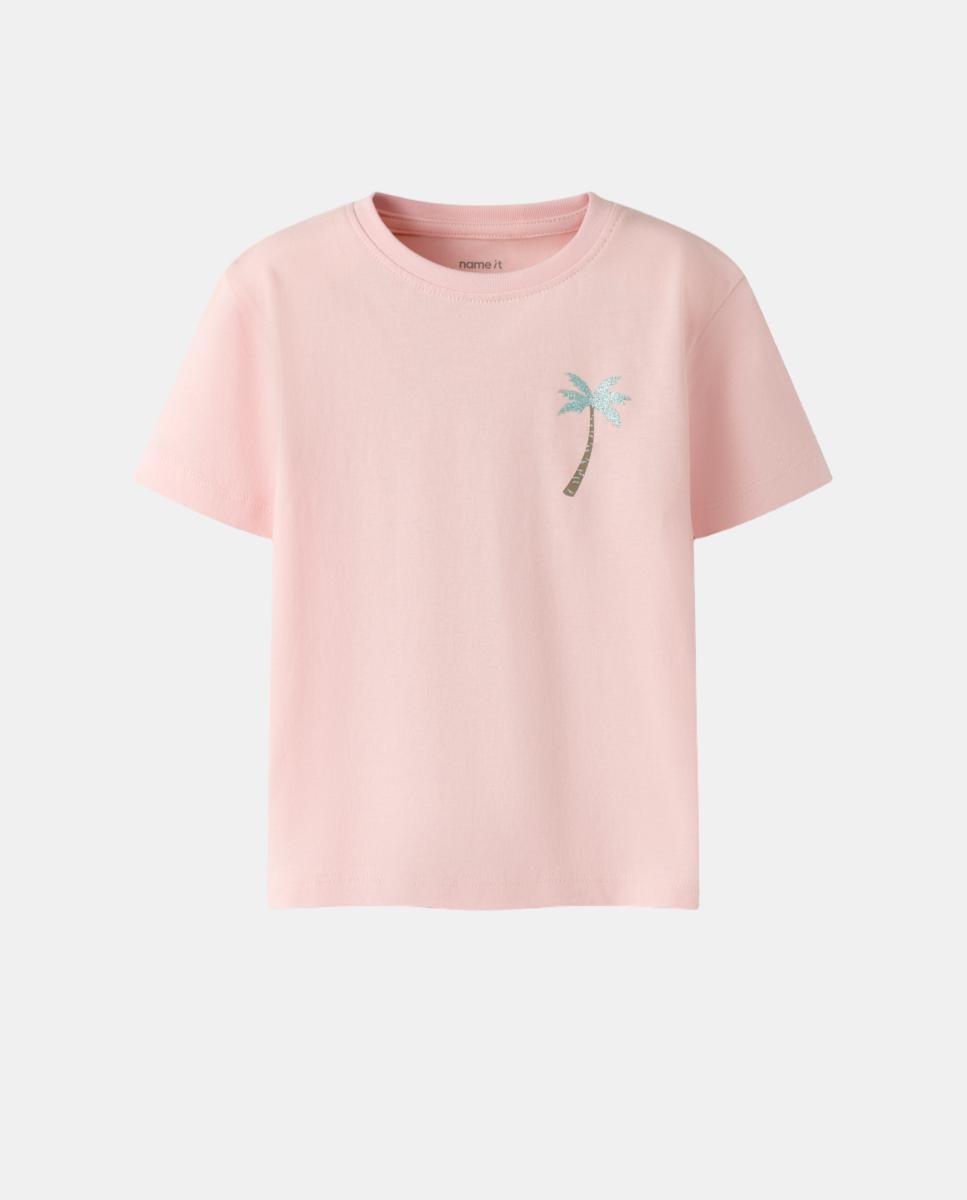 T-shirt de Manga Curta name it Rosa-4