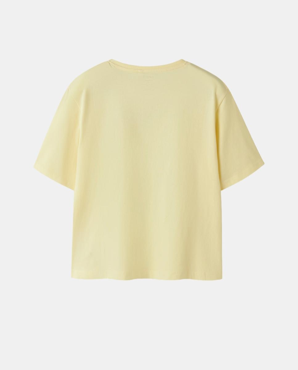 T-shirt com manga curta Amarelo-2