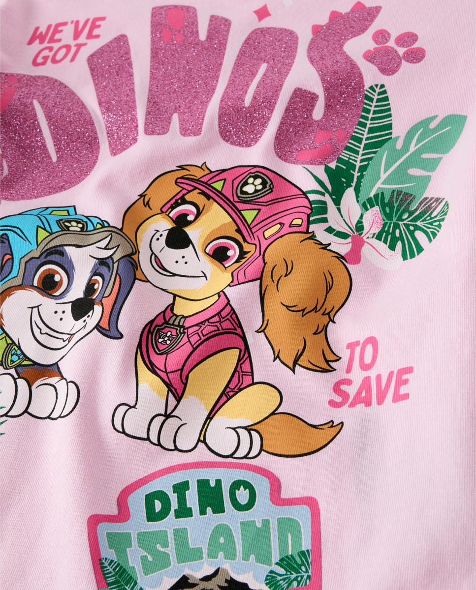 T-shirt Patrulha Pata Rosa-4