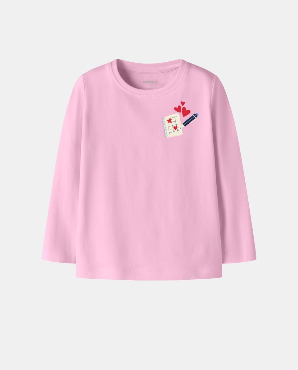 Camisola de manga comprida Rosa-3