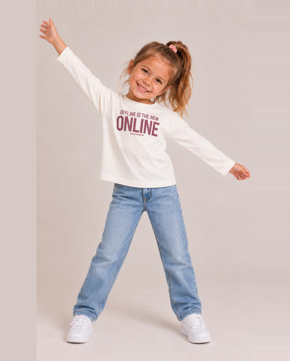 Camiseta manga larga de niña - name it - Beige Beige-2