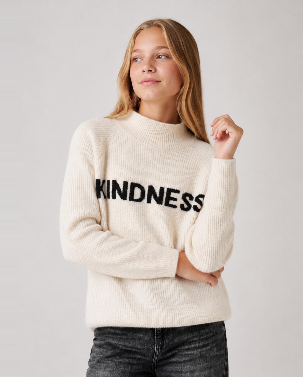 Imagem 0 de Camisola de Malha com Gola Alta para Menina