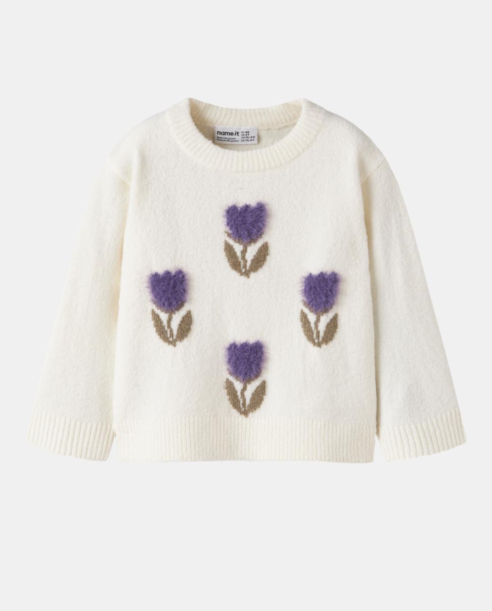 Jersey tulipanes de niña - name it - Crema Crema-3
