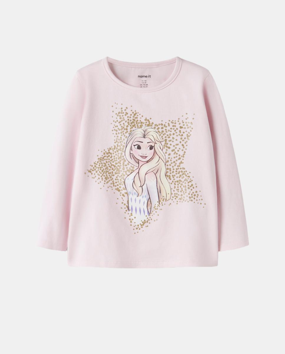 T-shirt do Frozen com Manga Comprida Rosa-2