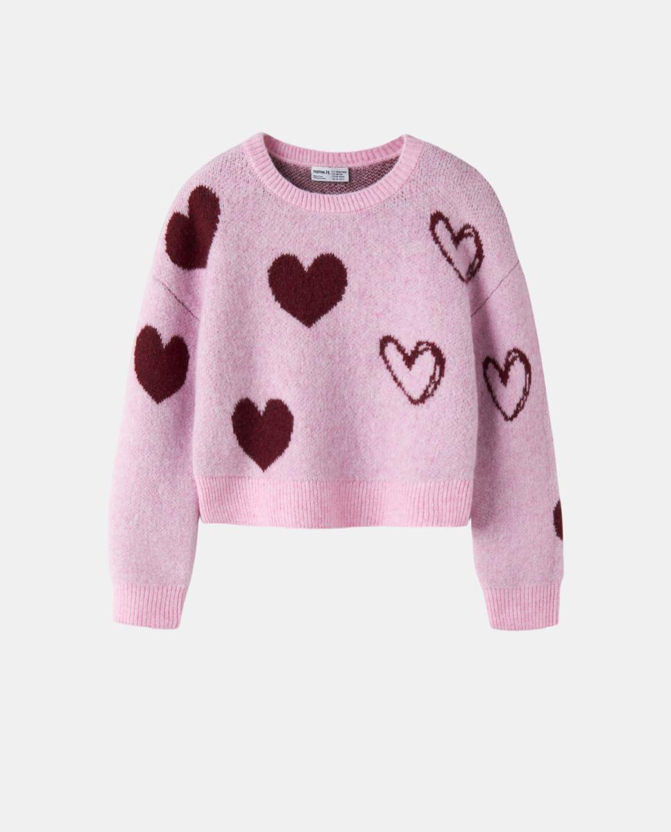 Jersey de corazones - name it - Rosa Rosa-2