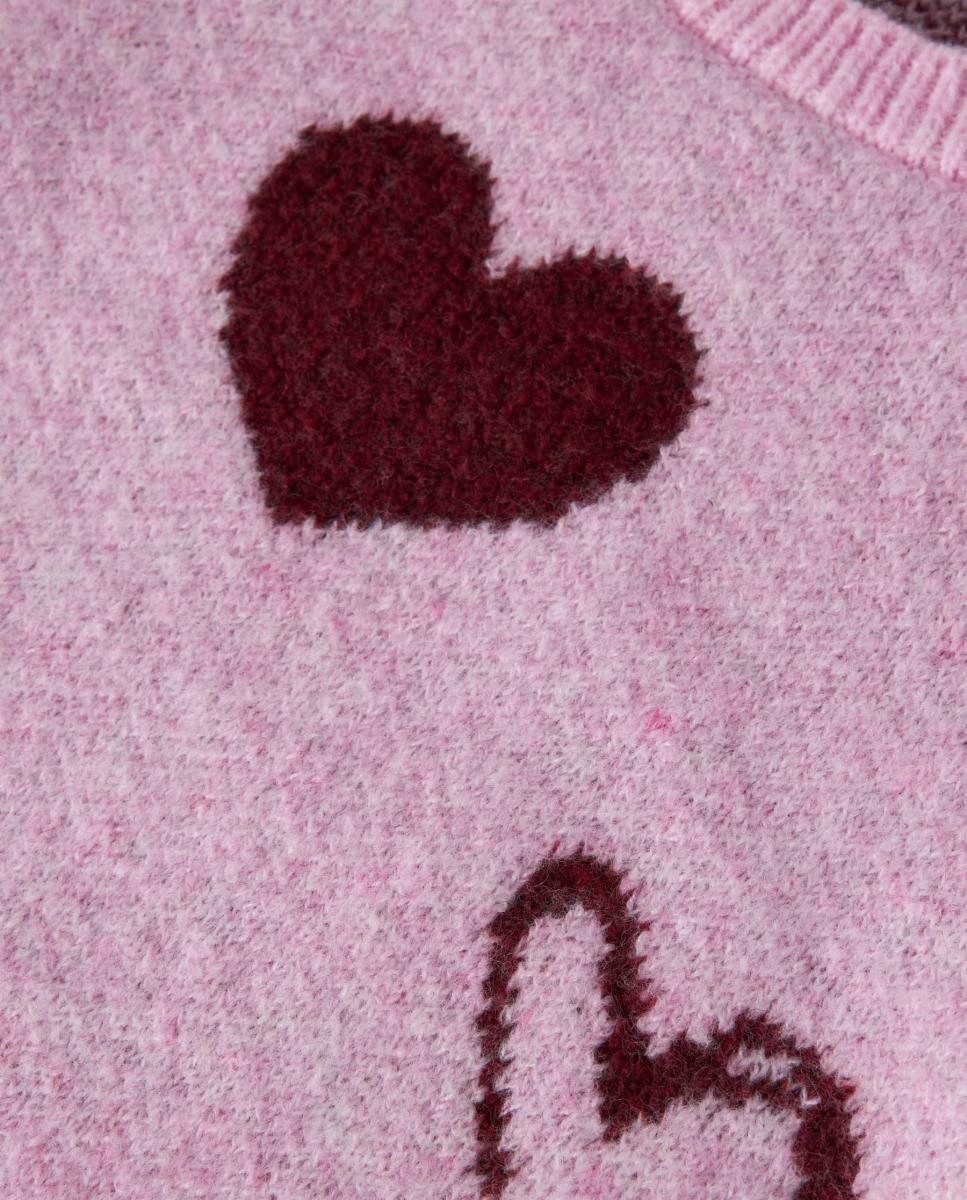 Jersey de corazones - name it - Rosa Rosa-3