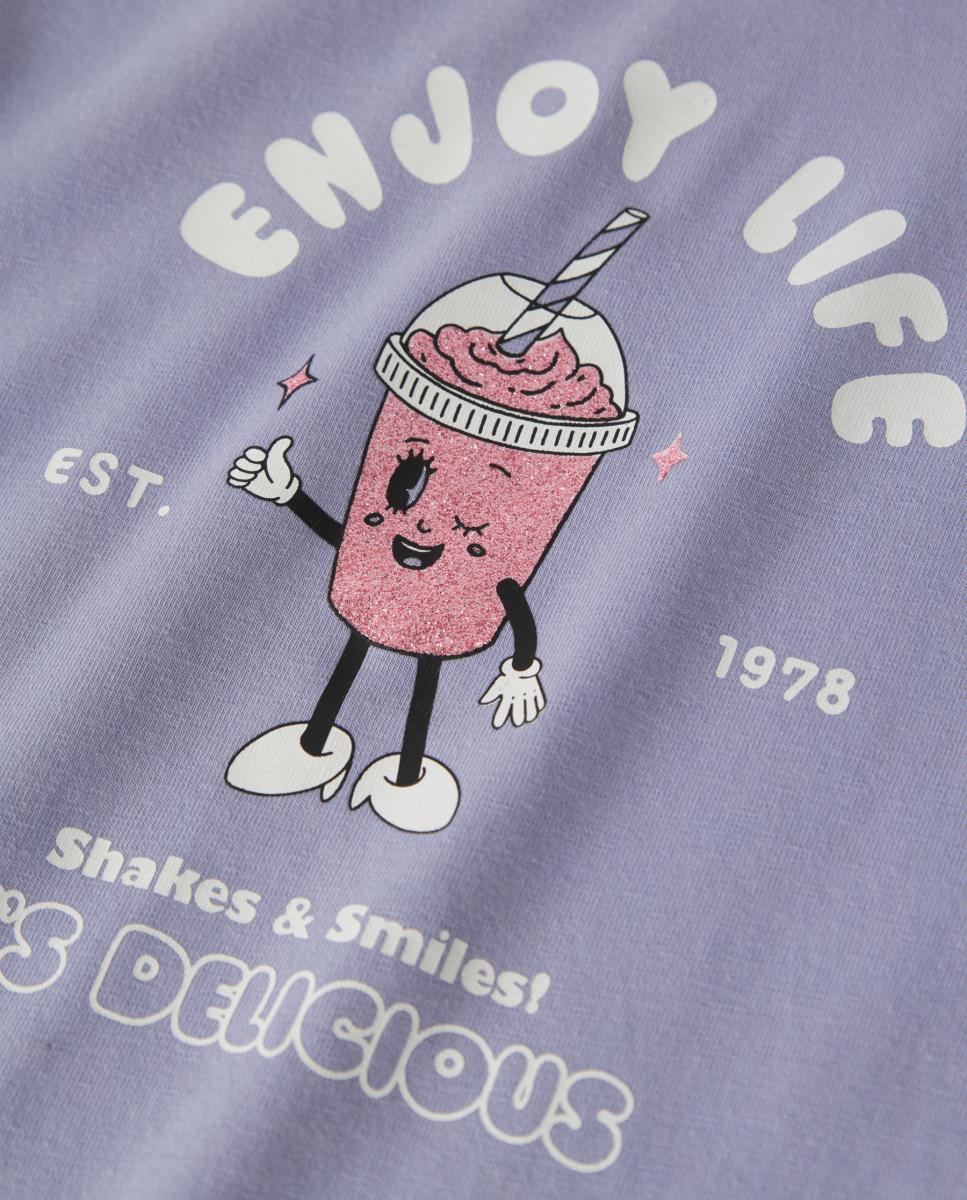 Camisola de manga comprida Lilás-4