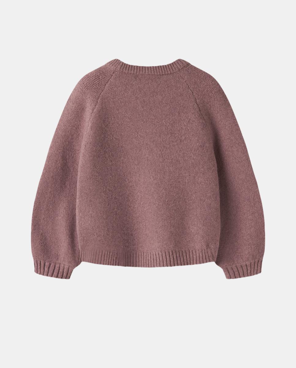 Camisola de Malha com Laços Bordeaux-4