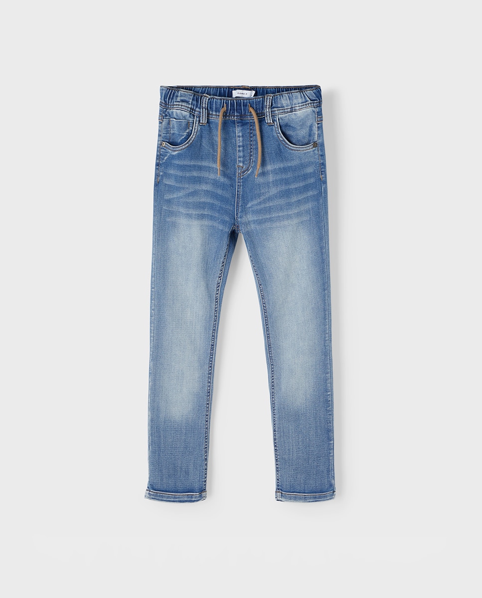 Jeans com Cintura Ajustável name it Azul-claro-3