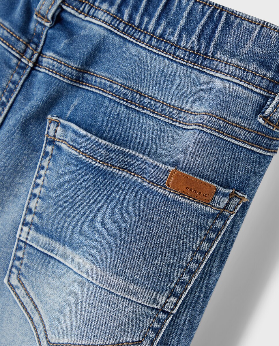 Jeans com Cintura Ajustável name it Azul-claro-5