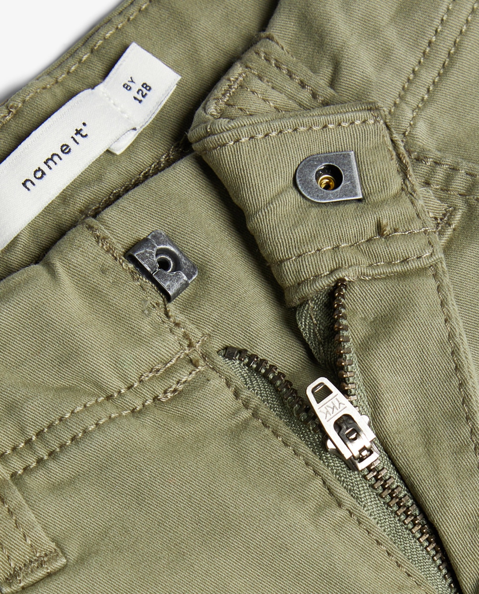 Calças Cargo - Verde Verde-4