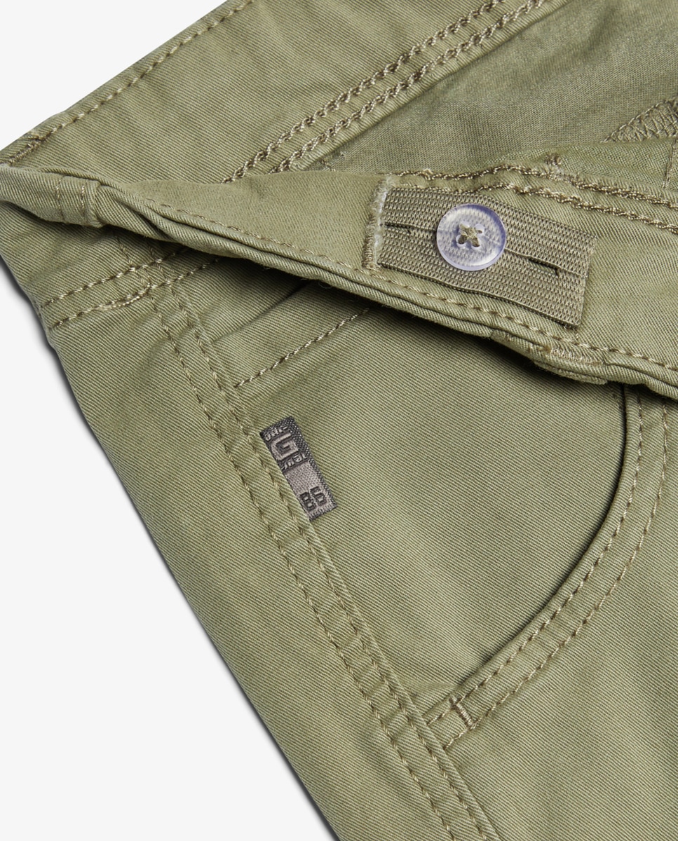 Calças Cargo - Verde Verde-6