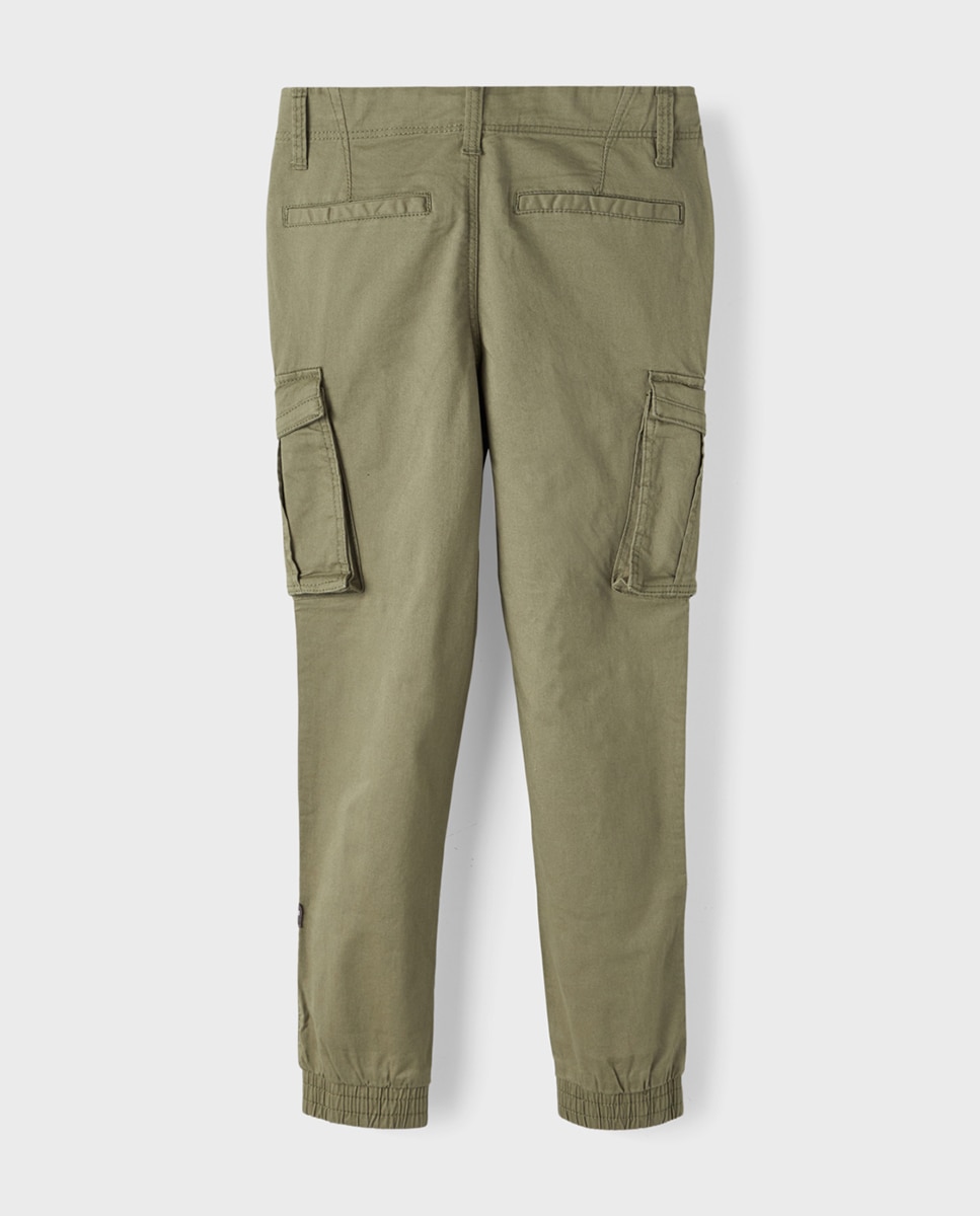 Pantalón cargo de niño verde - name it - Caqui Caqui-8