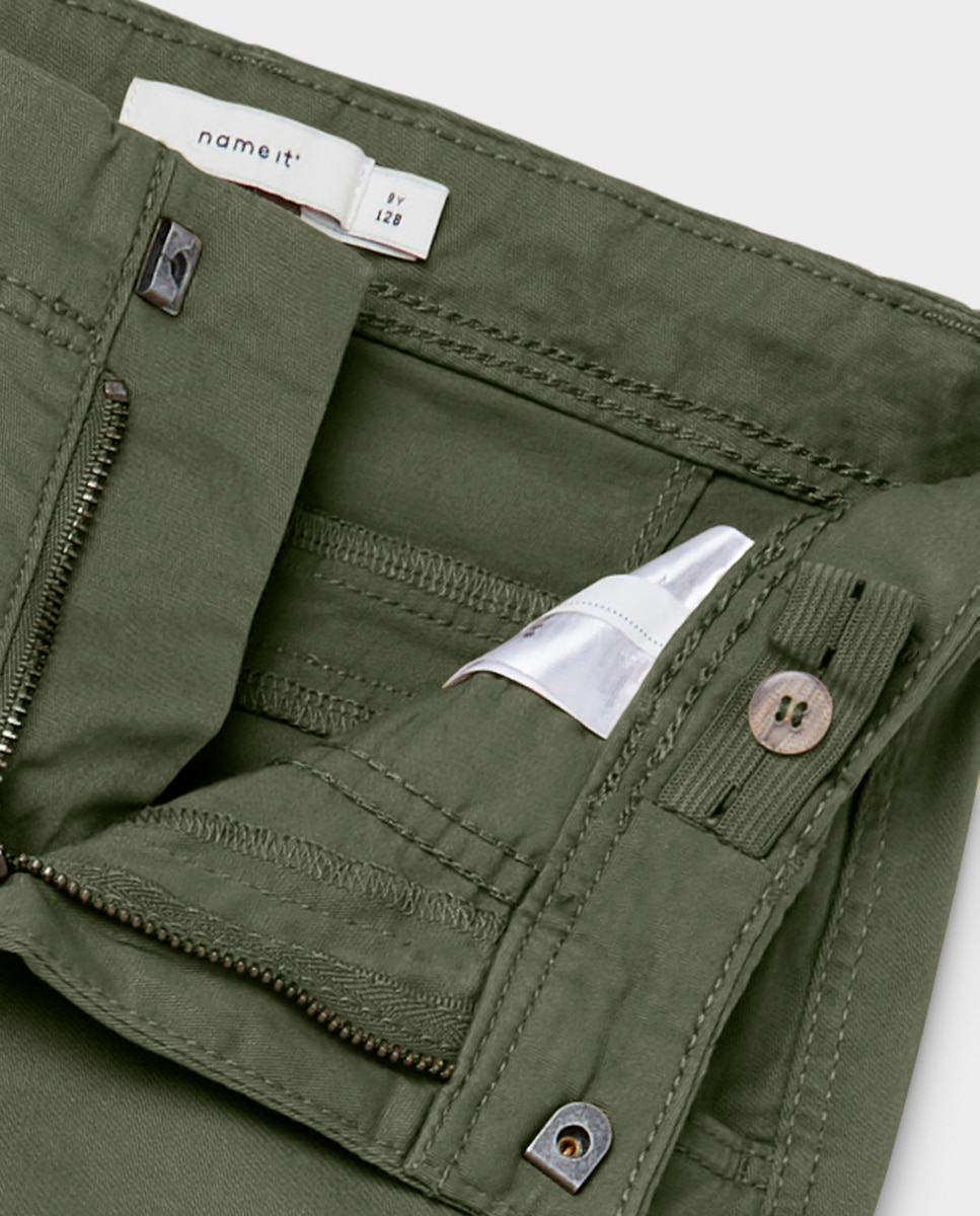 Calças Cargo - Verde Verde-7
