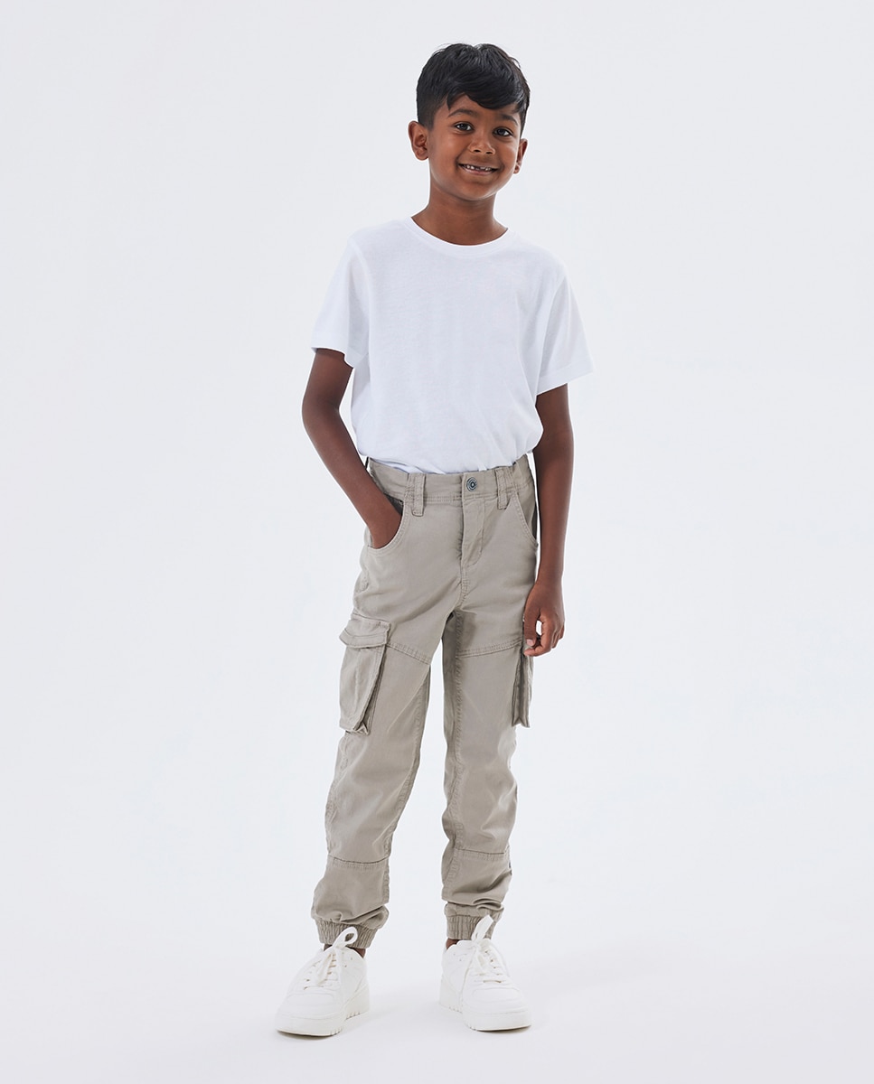 Pantalón cargo de niño - name it - Gris Gris-1