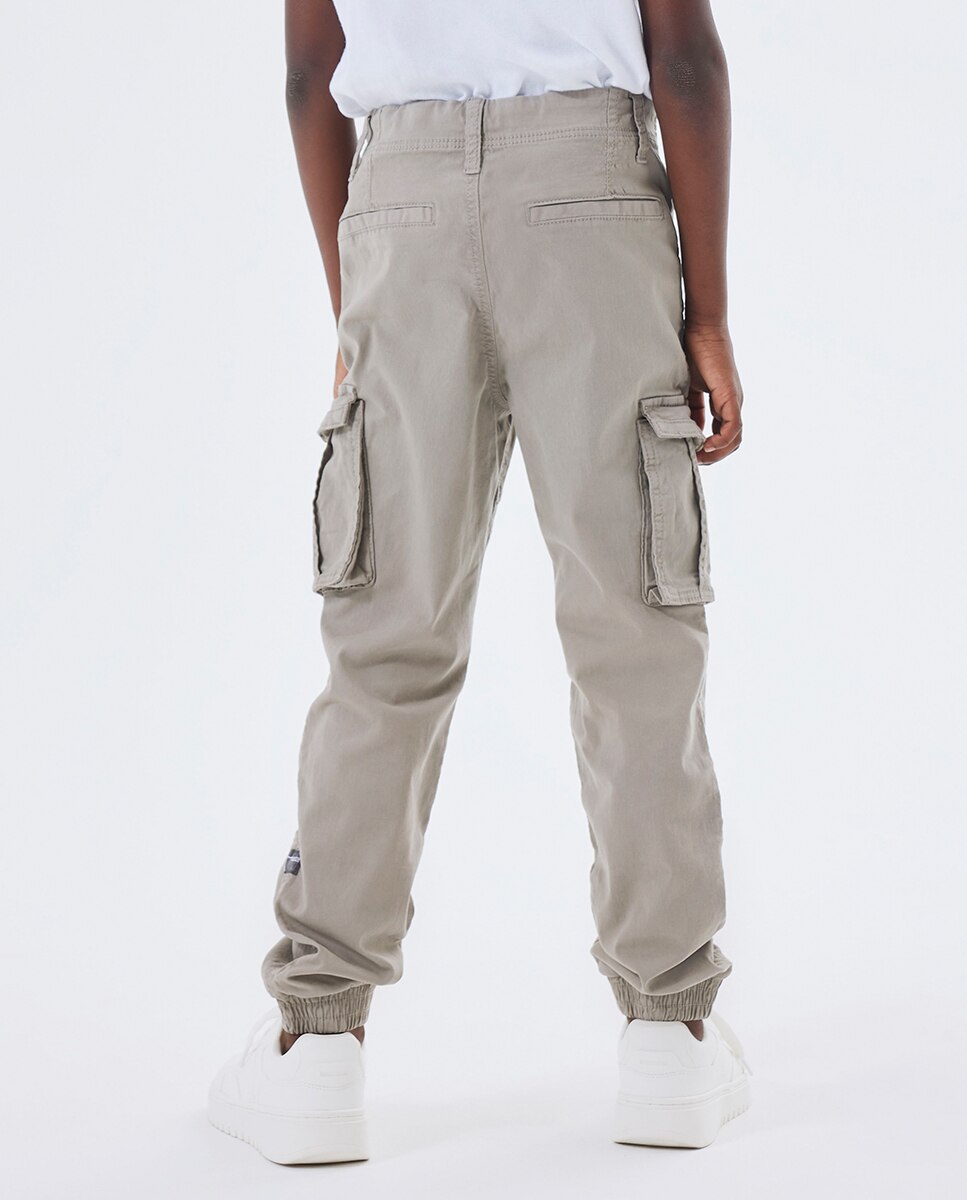 Pantalón cargo de niño - name it - Gris Gris-2
