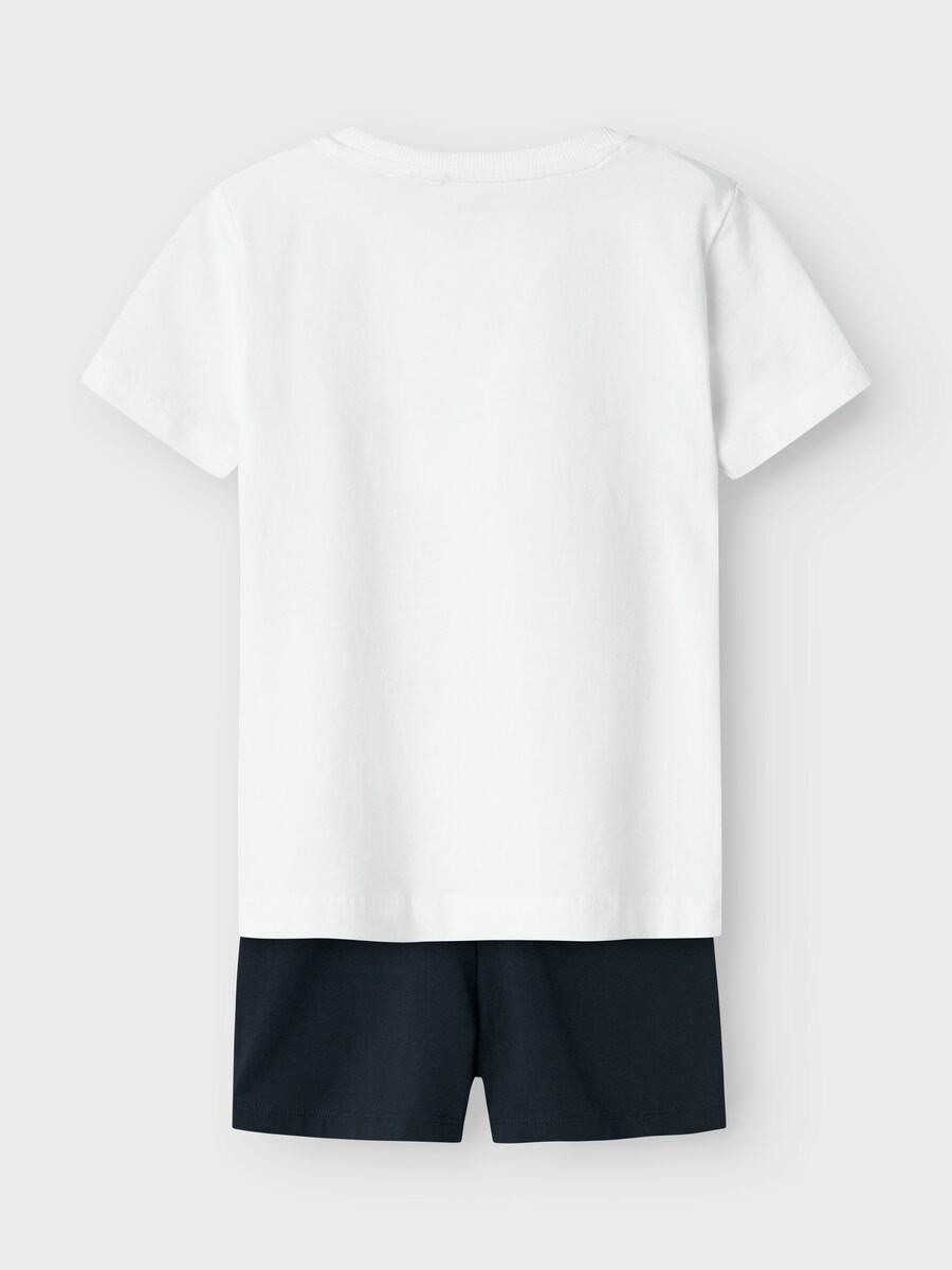 Conjunto com T-shirt e Calções Branco-2