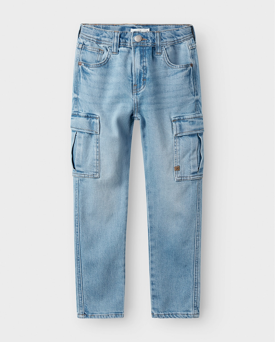 Jeans Cargo Azul-claro-3