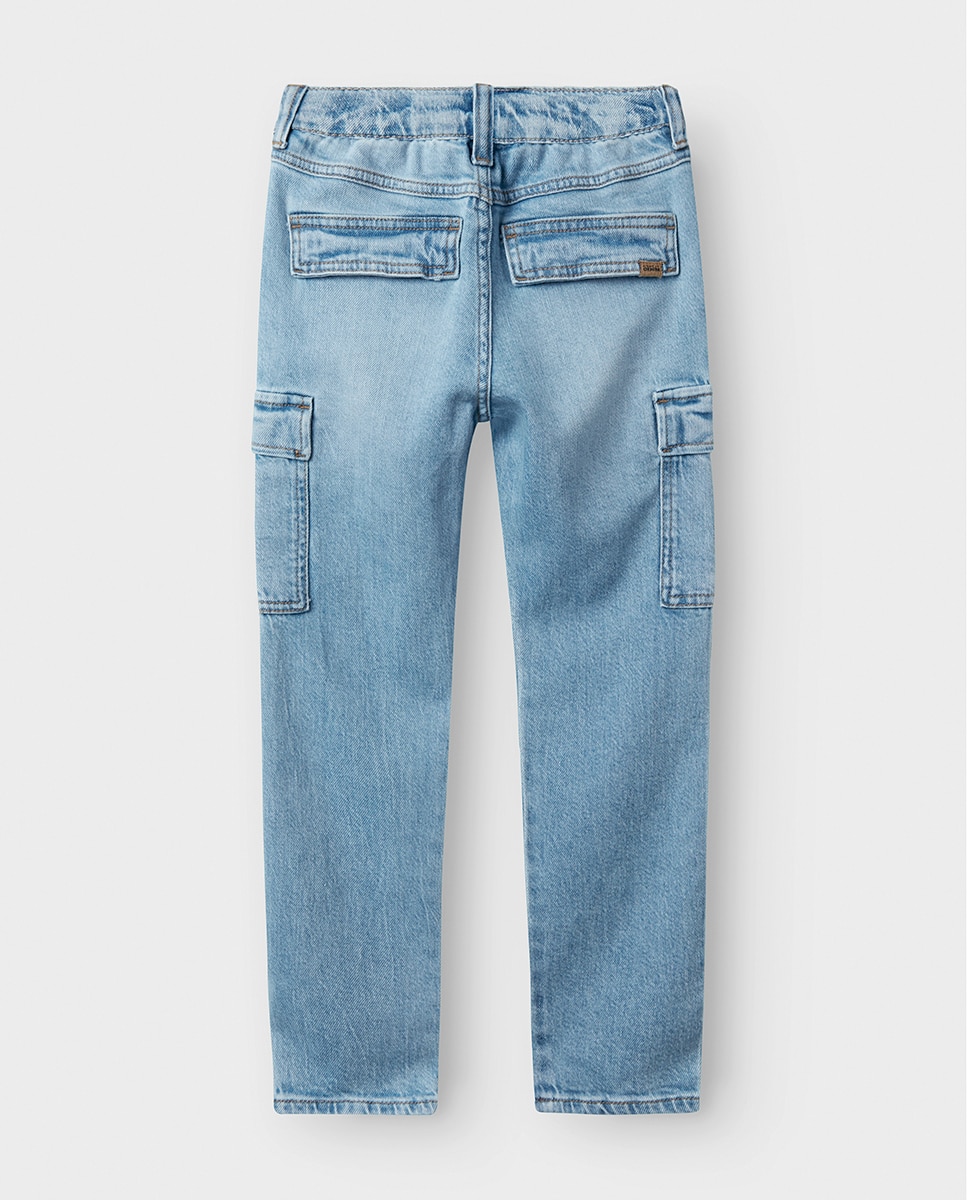 Jeans Cargo Azul-claro-4