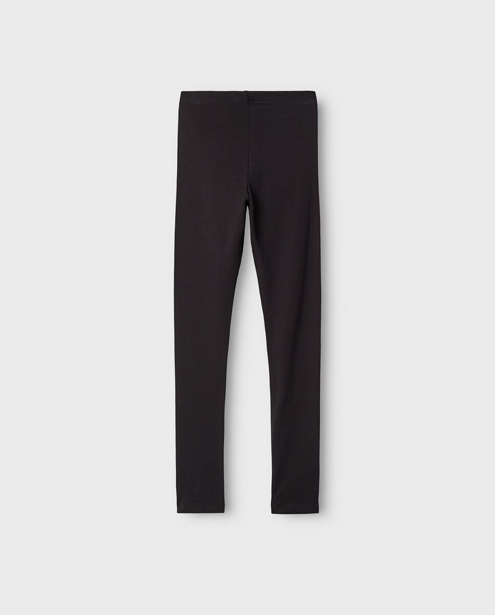 Leggins de niña color - name it - Negro Negro-5