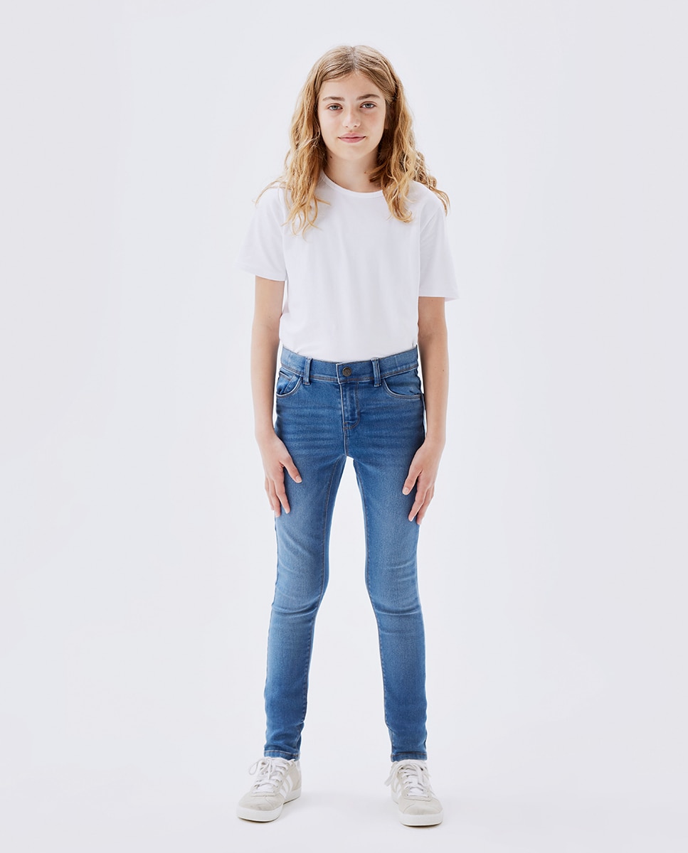 Jeans skinny niña - name it - Azul marino Azul marino-1