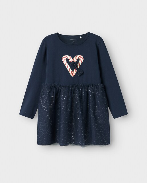 Imagen 0 de Vestido rojo navideño de tul