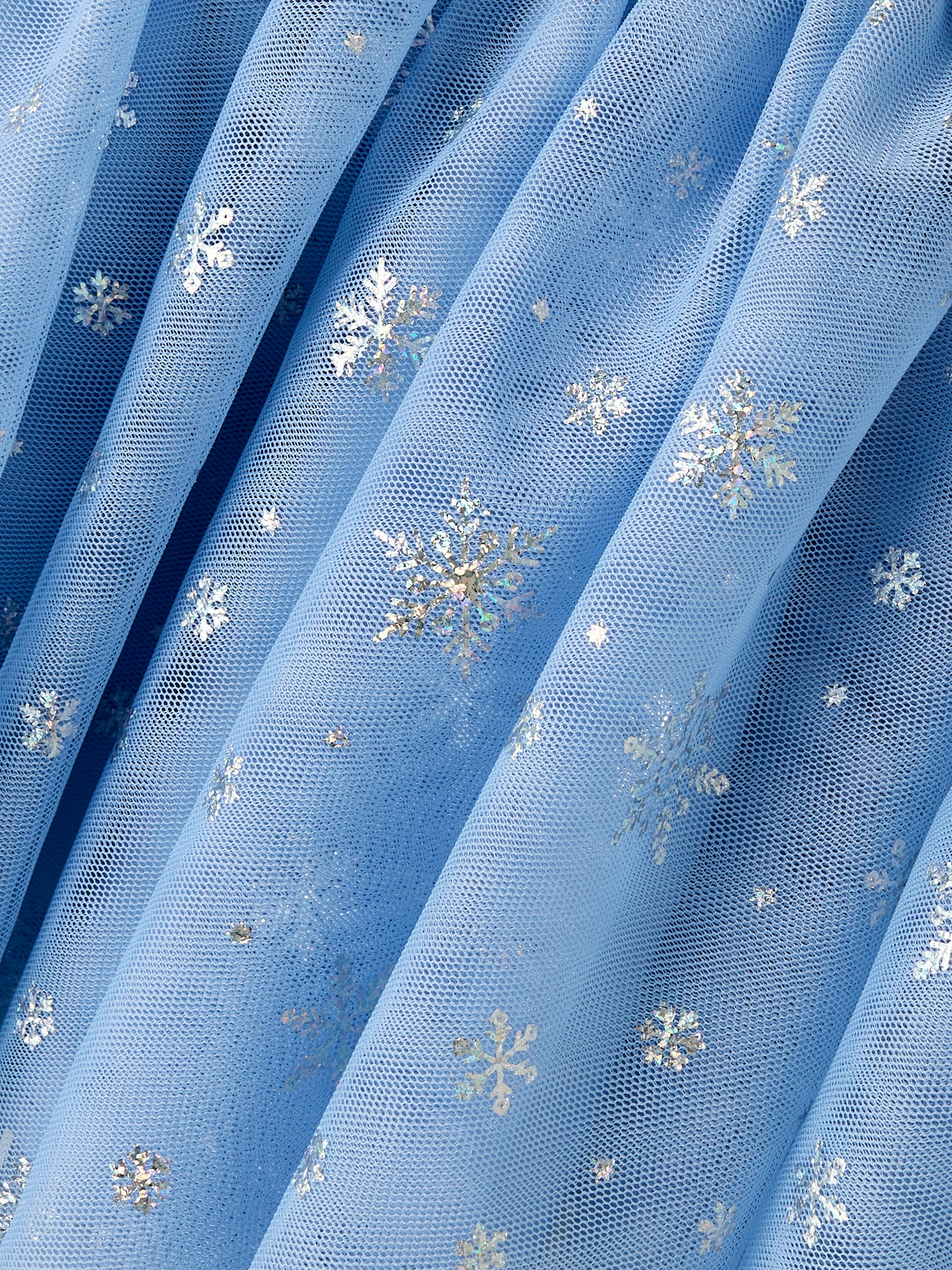 Saia de Tule com Estrelas Azul-3