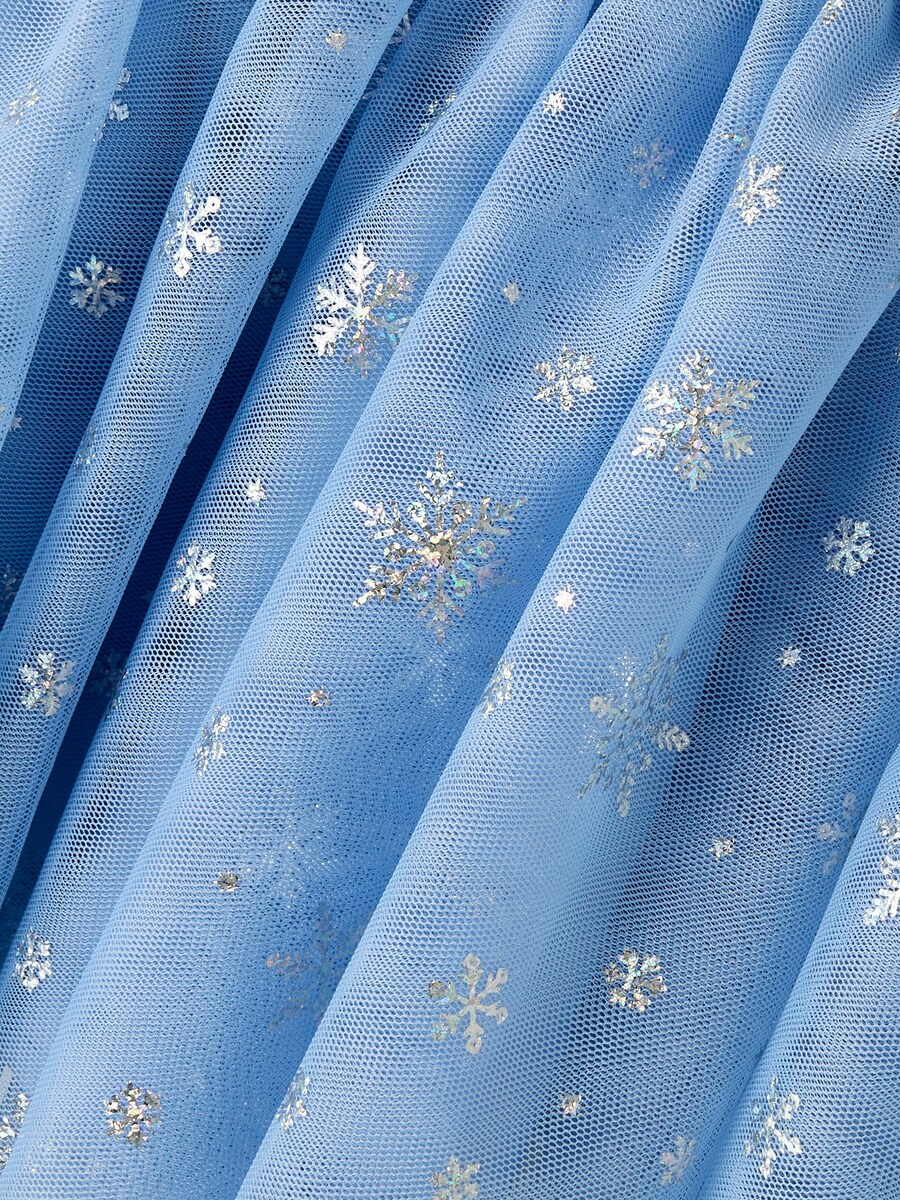 Saia de Tule com Estrelas Azul-3