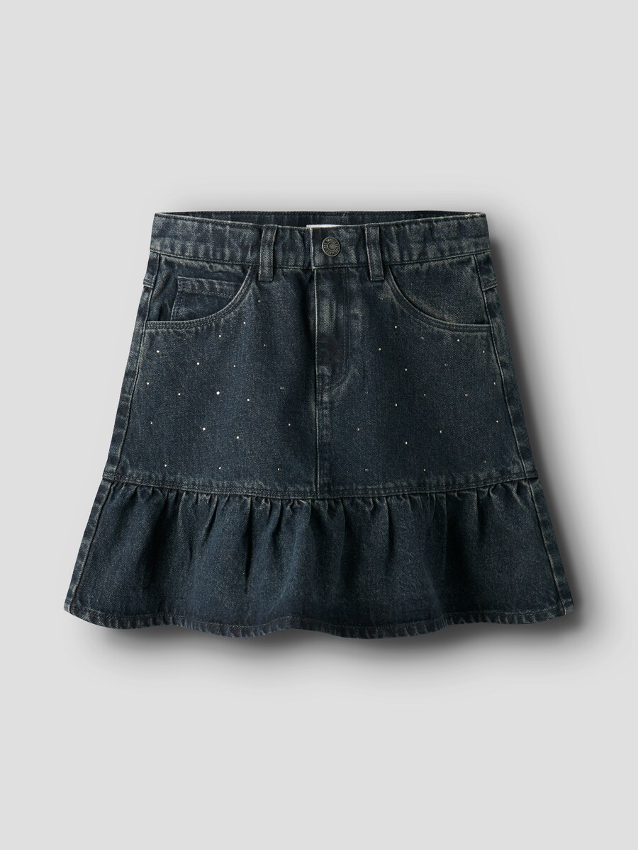 Saia de Ganga com Detalhes Subtis Azul-3