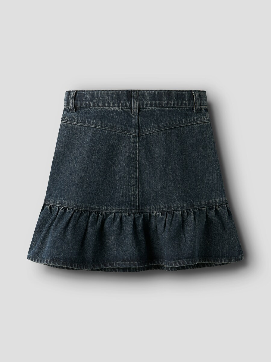 Saia de Ganga com Detalhes Subtis Azul-4