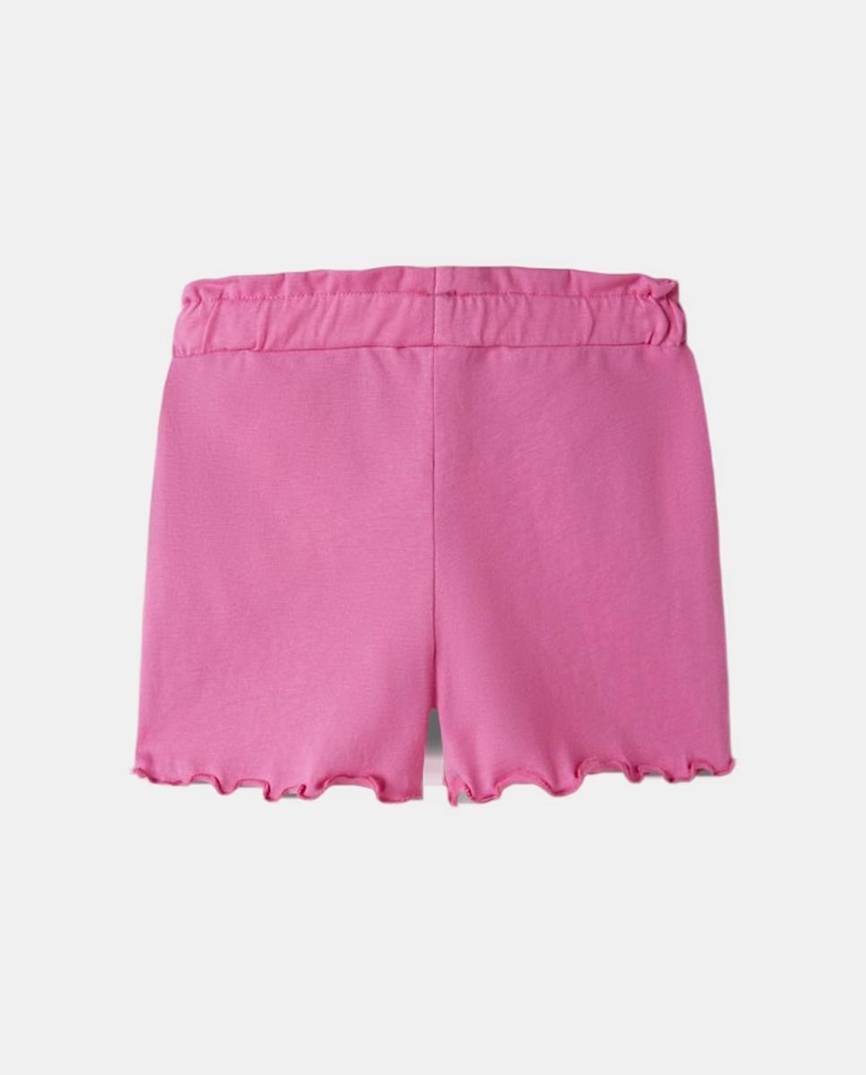 Calções de Algodão de Criança Rosa-2
