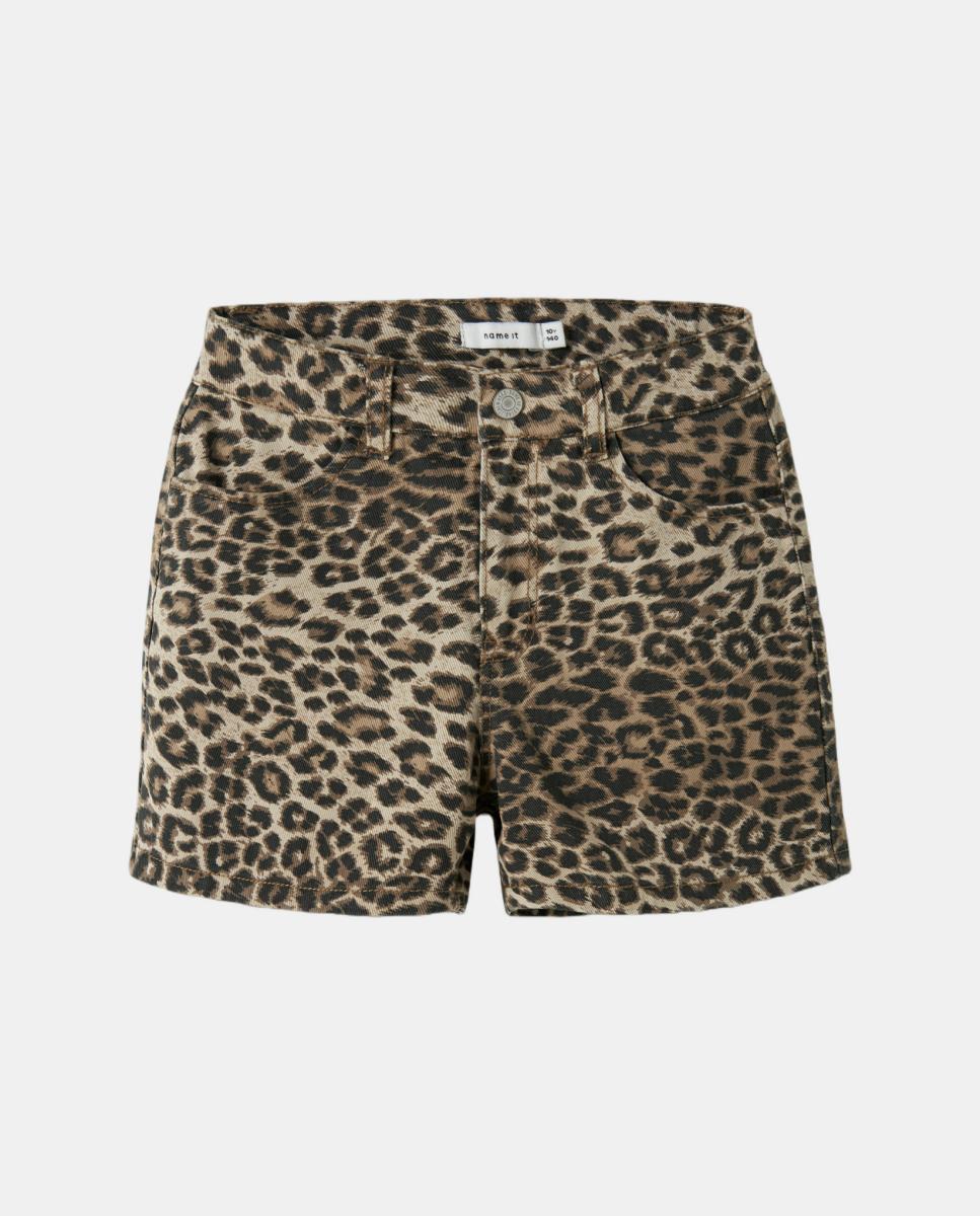 Calções de Ganga Leopardo name it Castanho-3