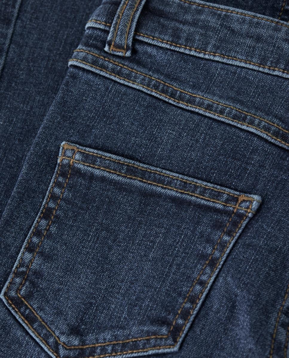Jeans à Boca de Sino Azul-marinho-3