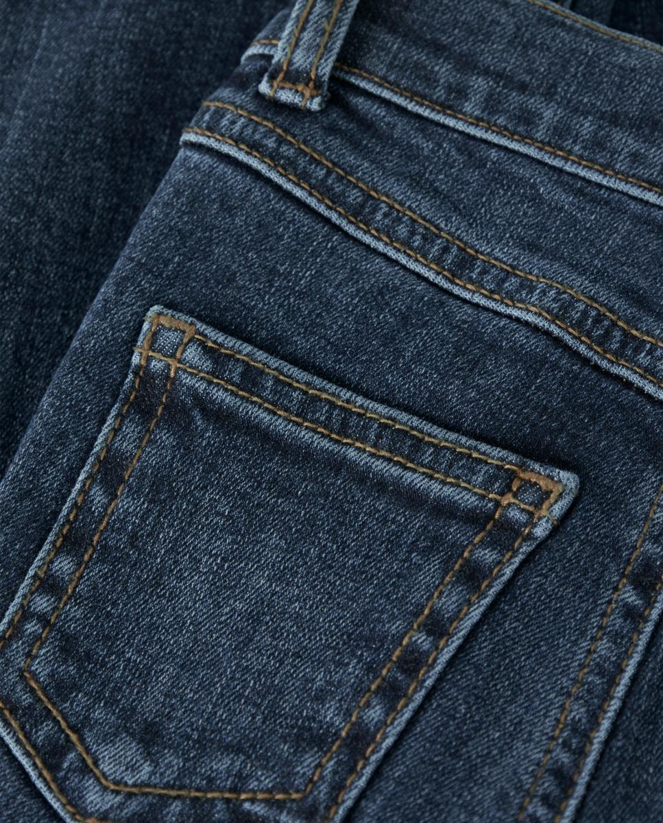 Jeans à Boca de Sino Azul-marinho-5