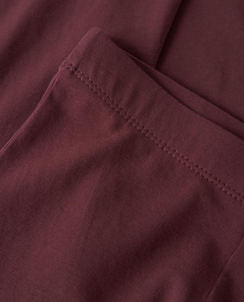 Leggings à Boca de Sino Bordeaux-4