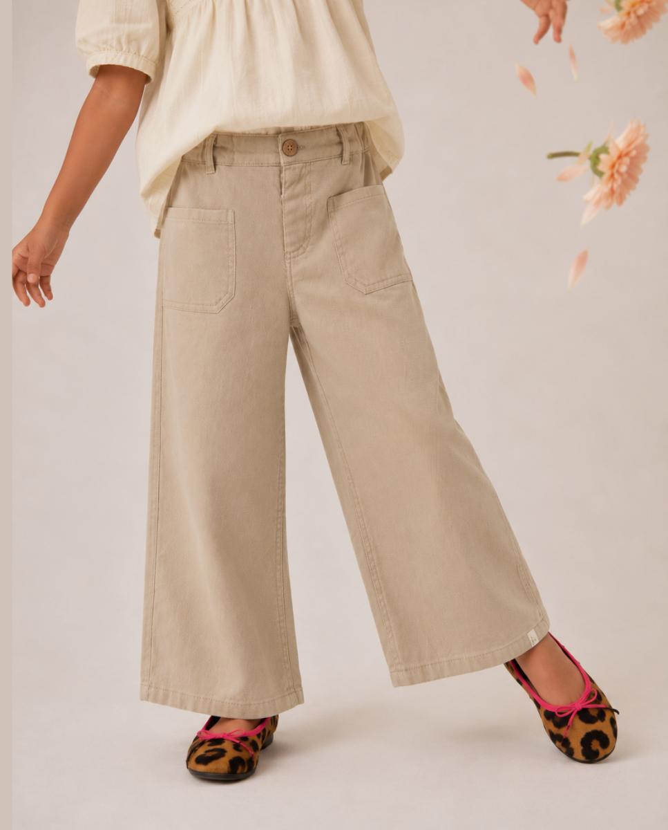 Imagem 0 de Calças Wide Leg com Bolsos à Frente