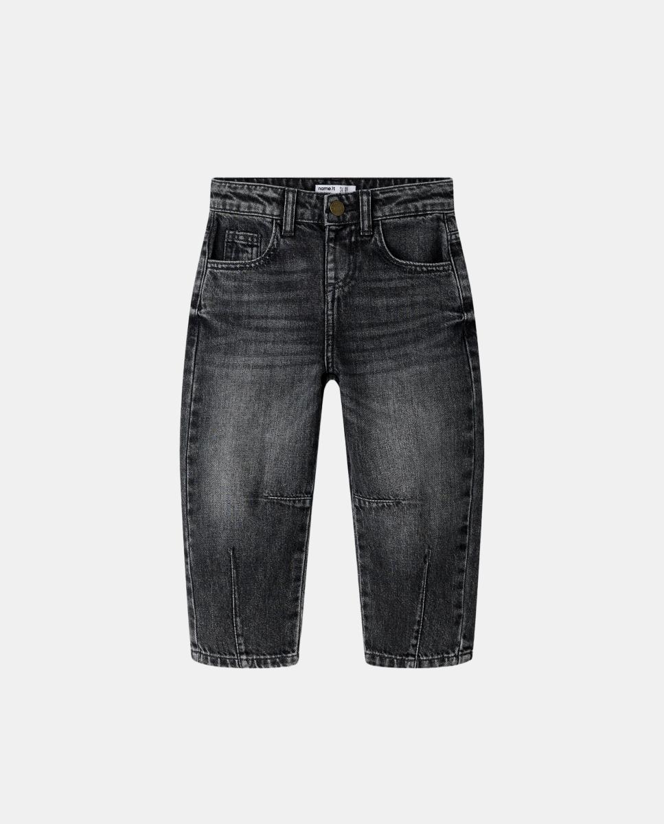 Jeans Barrel para Criança Cinzento-escuro-2