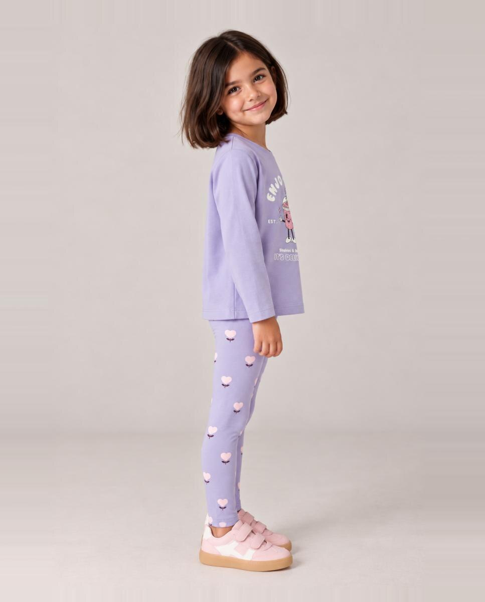 Legging estampado de niña - name it - Lila Lila-2