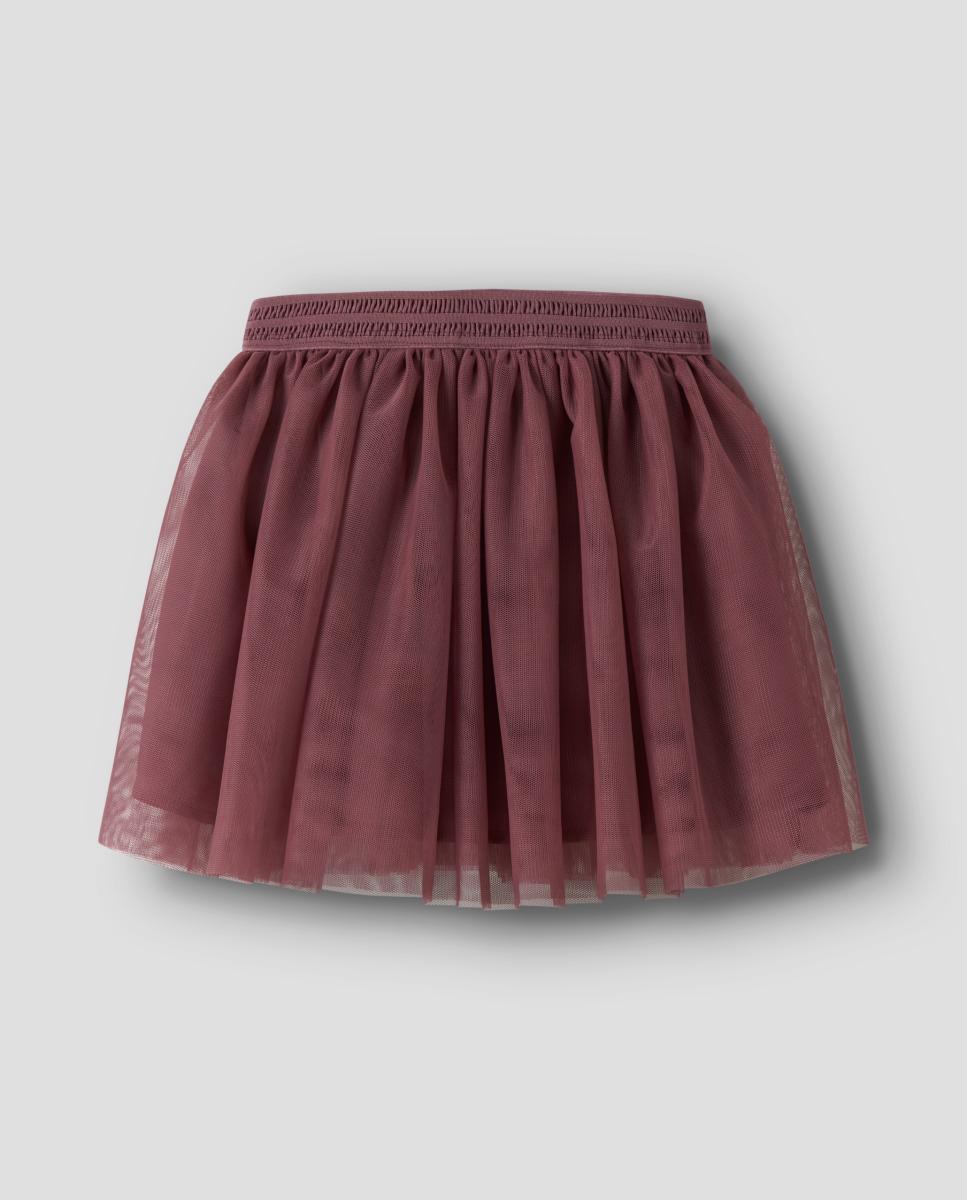 Saia de Tule Bordeaux-2