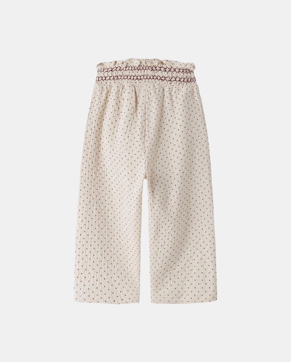 Pantalón wide de lunares - name it - Crema Crema-4