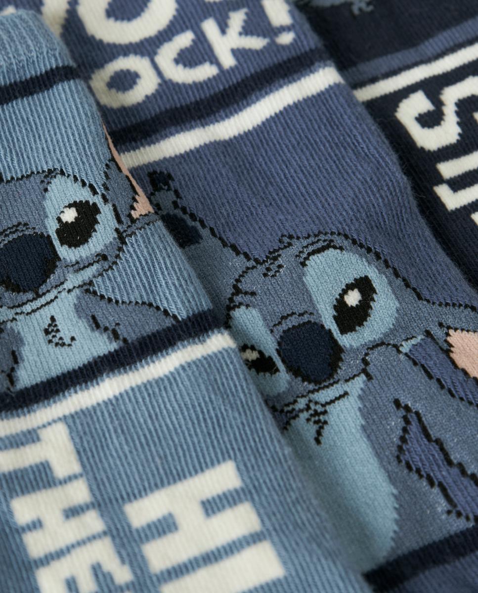 Conjunto de Meias Stitch Azul-marinho-4
