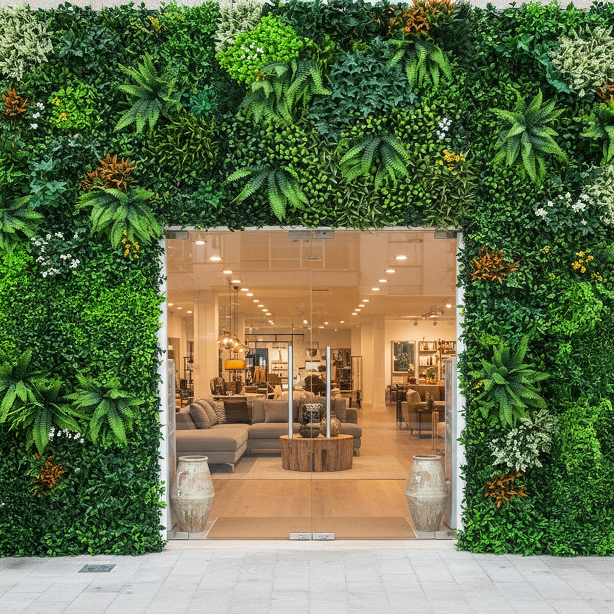 Jardim Vertical tropical Misto 1x1 m Verde-2