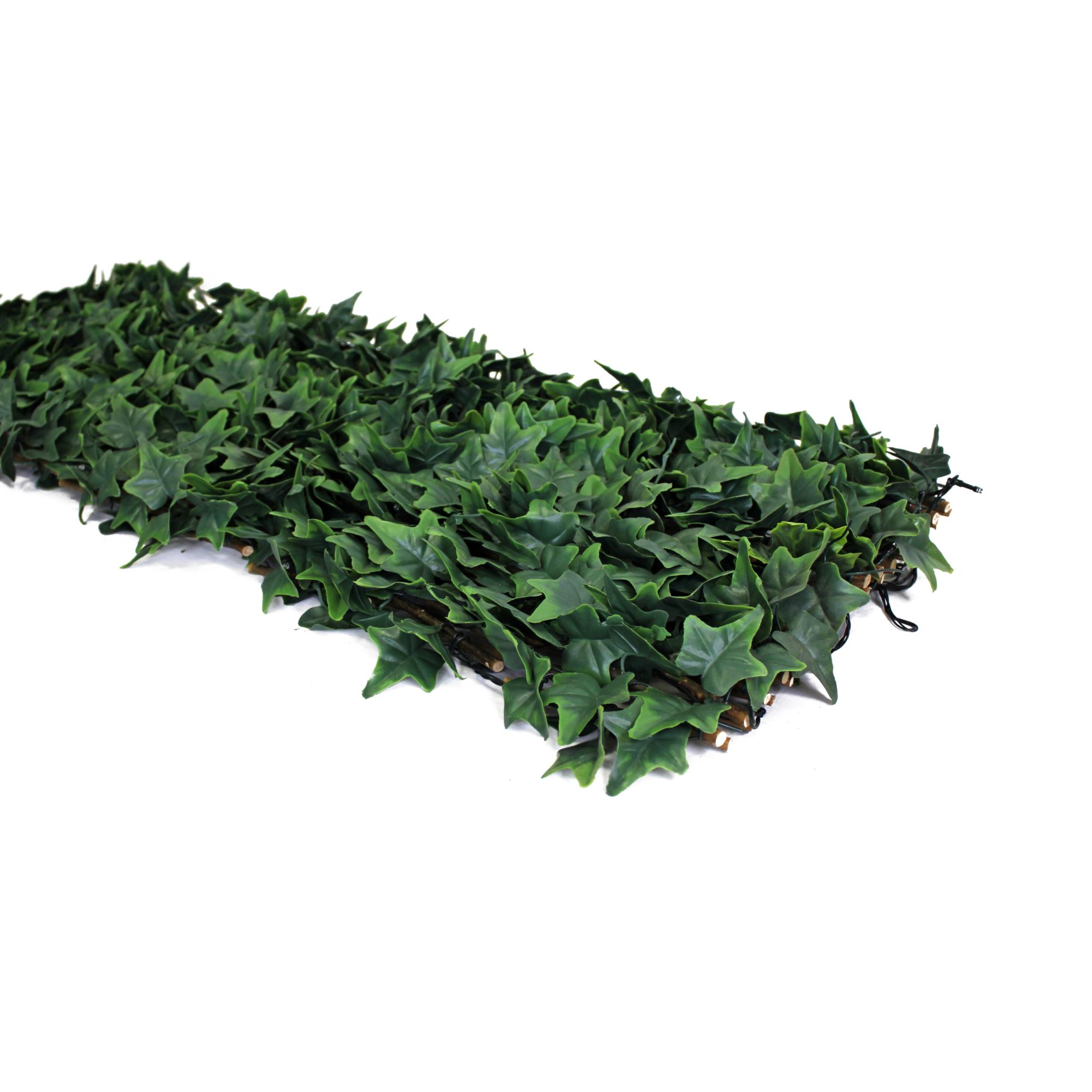 Celosía extensible hiedra con luces LED 1.50 X 1 m Sinder Verde-2